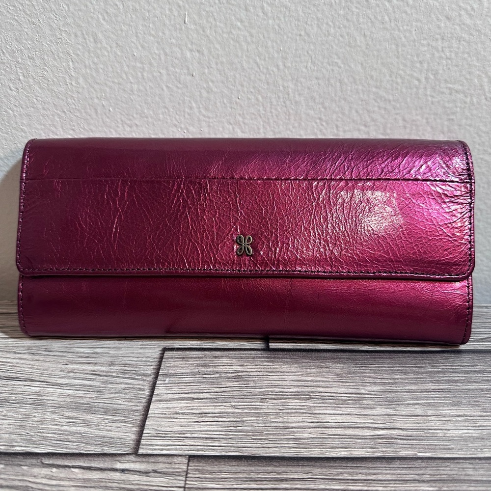 HOBO Leather Trifold Wallet/Clutch